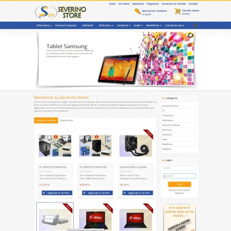 Realizzazione eCommerce SeverinoStore.it