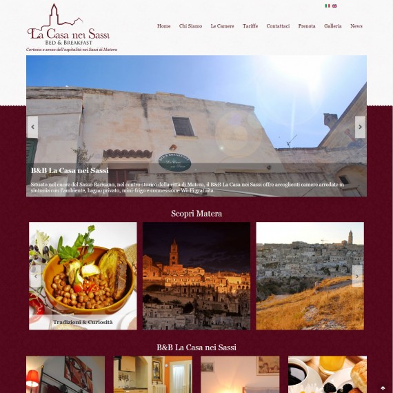 Realizzazione Sito Bed and Breakfast Matera