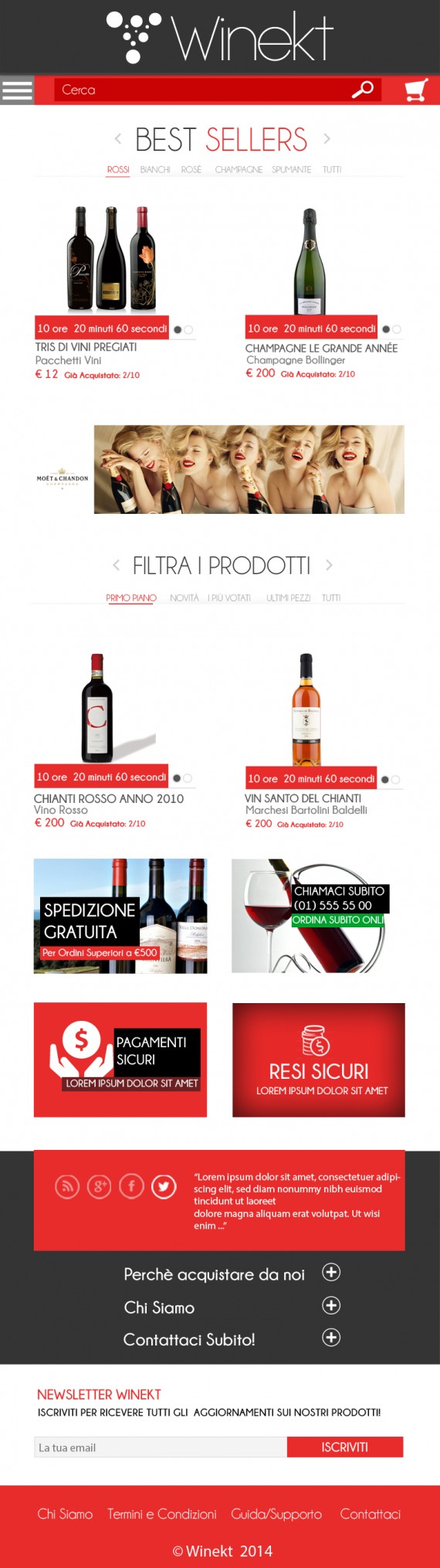 Grafica ecommerce tablet