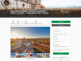 Landing page per vendita tour in toscana su dolcevitatour.it